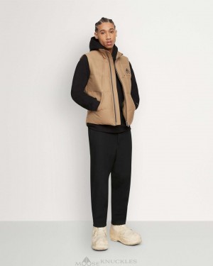 Vests Uomo Moose Knuckles Original Vest Wood Smoke | FLC715923