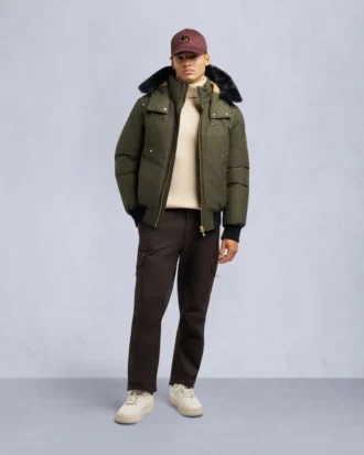 Bombardier balistico con bordi in shearling originale della serie Gold