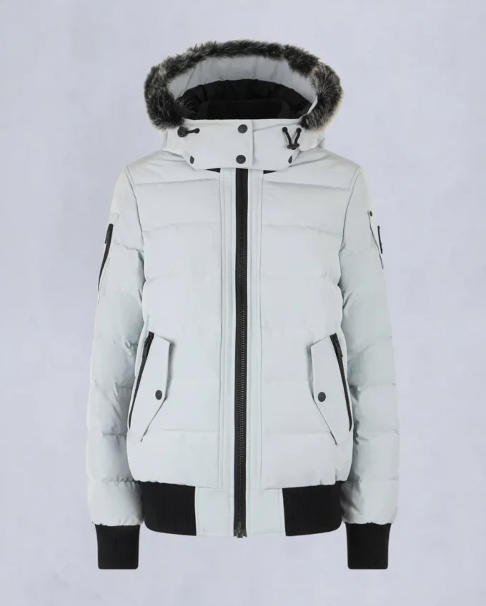 Bomber con bordi in shearling Onyx Ladriere