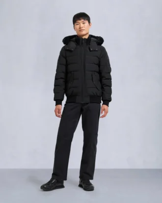 Bomber con bordi in shearling Onyx Scotchtown