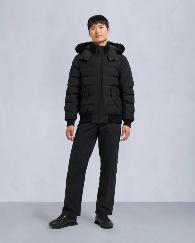 Bomber con bordi in shearling Onyx Scotchtown