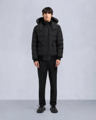 Bomber con bordi in shearling Onyx Scotchtown