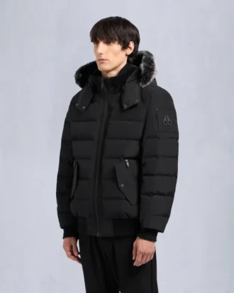 Bomber con bordi in shearling Onyx Scotchtown