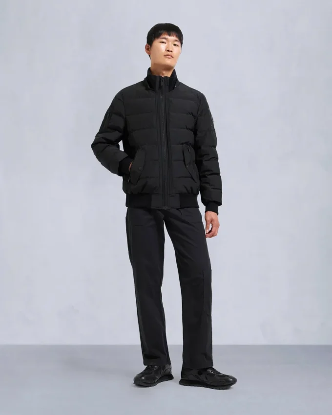 Bomber con bordi in shearling Onyx Scotchtown