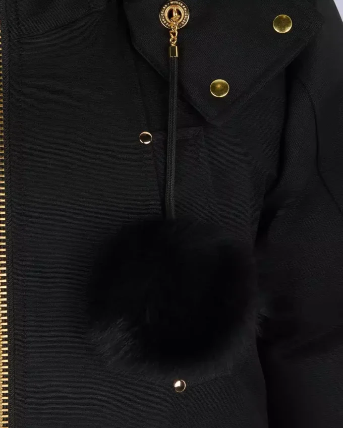 Bomber con bordo in shearling Sainte Flavie della serie Gold