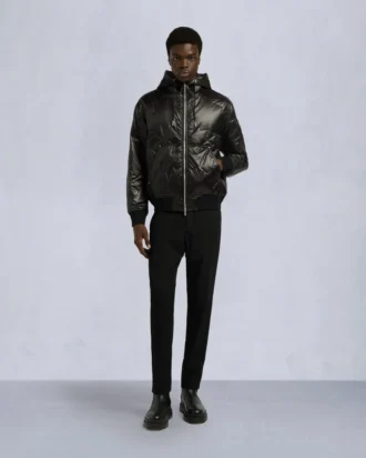 Bomber trapuntato Leaf