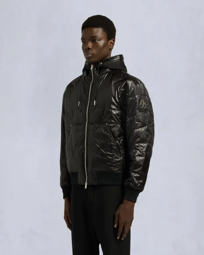 Bomber trapuntato Leaf