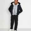 Bomber unisex per bambini con bordi in shearling originale
