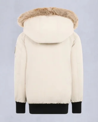 Bomber unisex per bambini con bordi in shearling originale