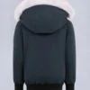 Bomber unisex per bambini con bordi in shearling originale