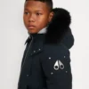 Bomber unisex per bambini con bordi in shearling originale