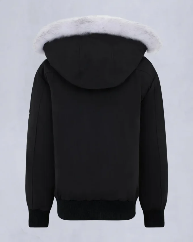 Bomber unisex per bambini con bordi in shearling originale