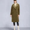 Cappotto lungo avvolgente in lana Lafleur