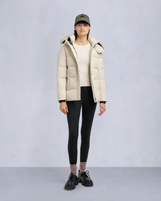 Giacca 3Q con bordi in shearling Cloud