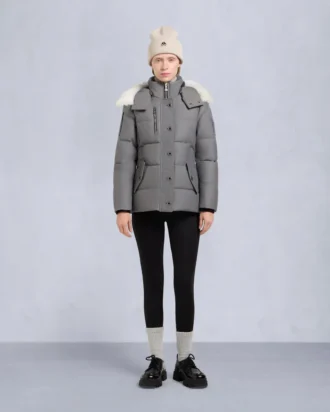 Giacca 3Q con bordo in shearling originale