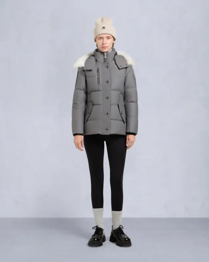 Giacca 3Q con bordo in shearling originale