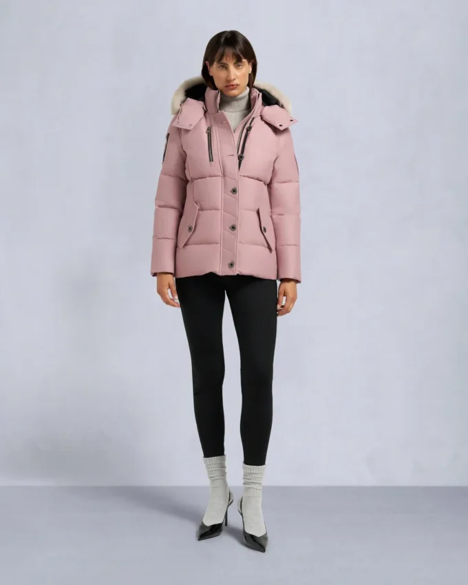 Giacca 3Q con bordo in shearling originale