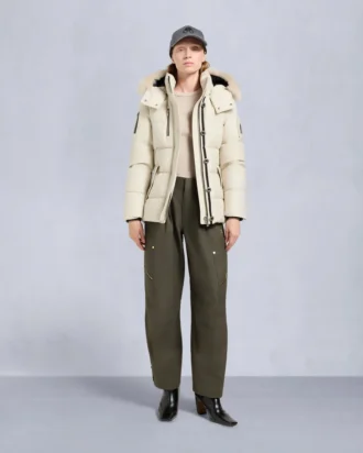 Giacca 3Q con bordo in shearling originale