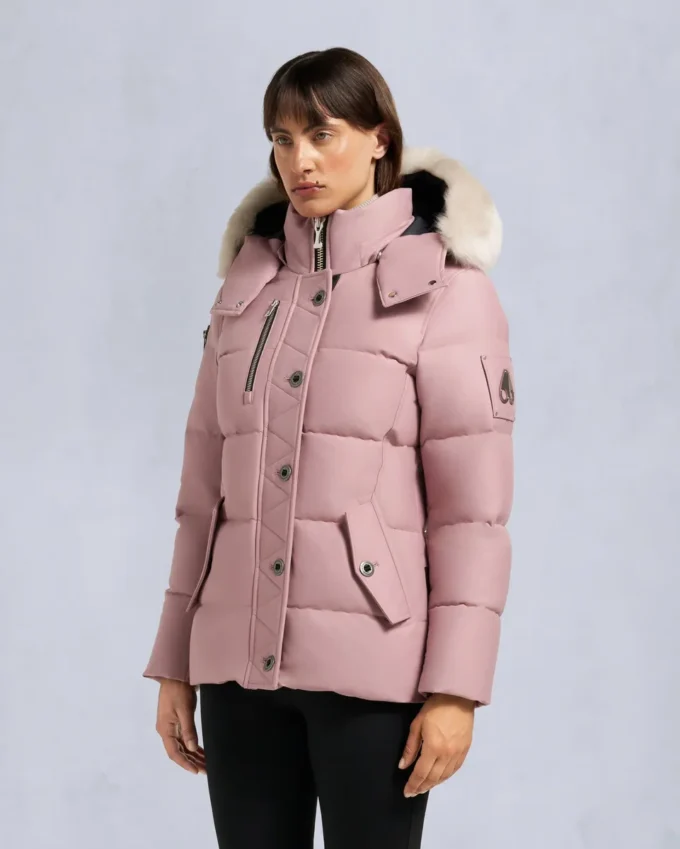 Giacca 3Q con bordo in shearling originale