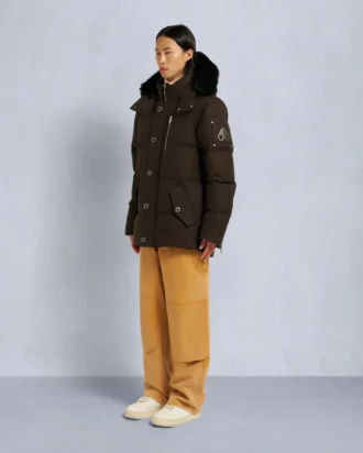 Giacca 3Q con bordo in shearling originale