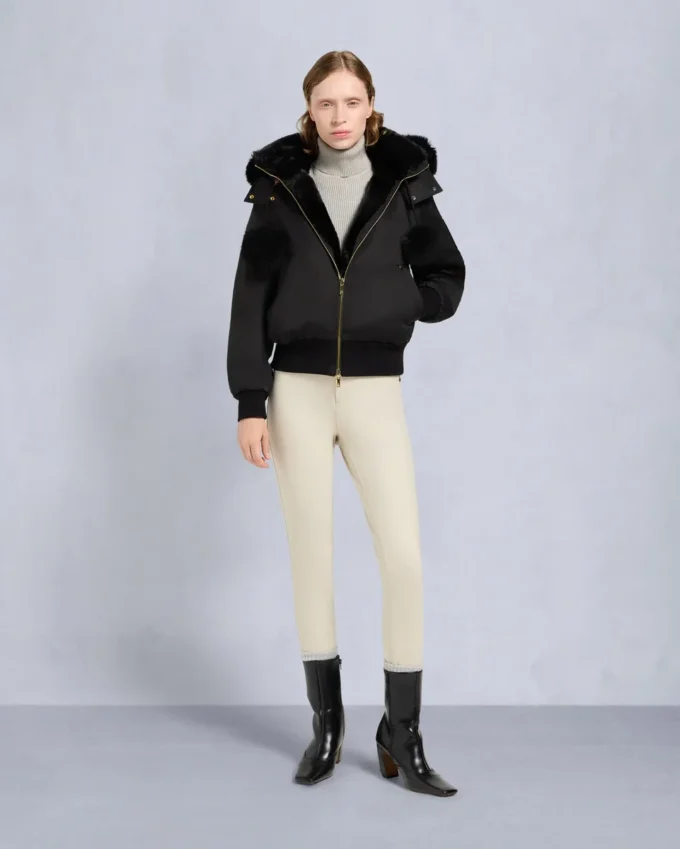 Giacca bomber Debbie originale in raso della serie Gold