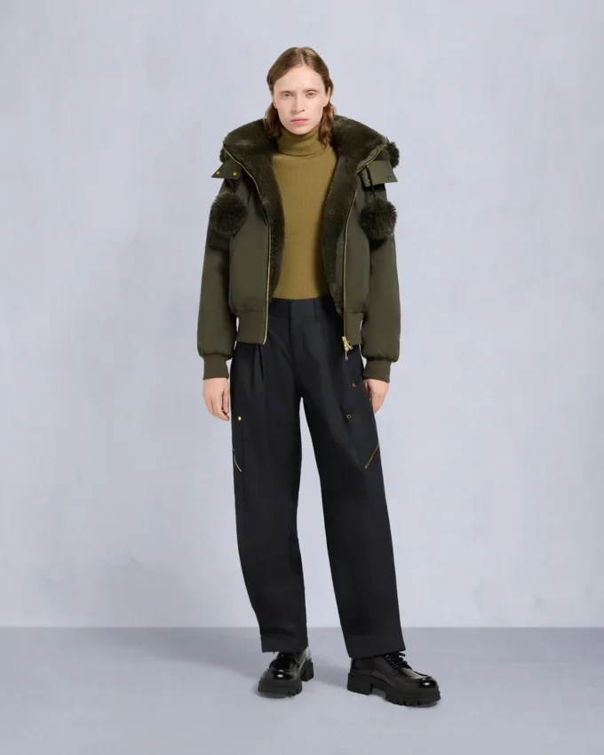 Giacca bomber Debbie originale in raso della serie Gold