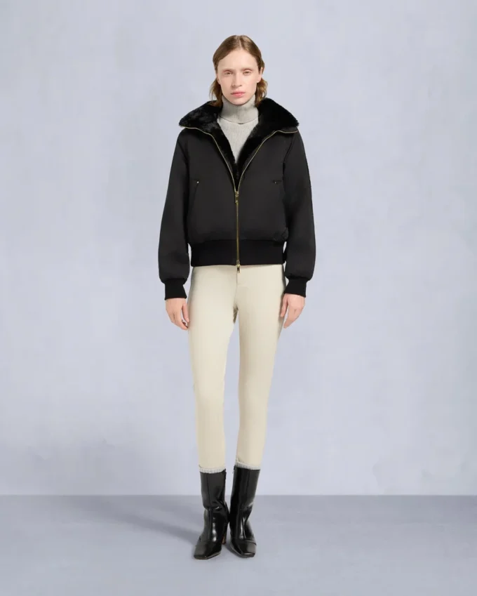 Giacca bomber Debbie originale in raso della serie Gold