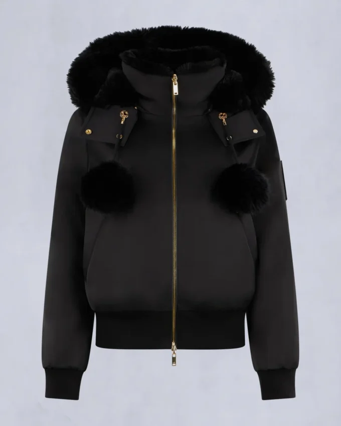 Giacca bomber Debbie originale in raso della serie Gold