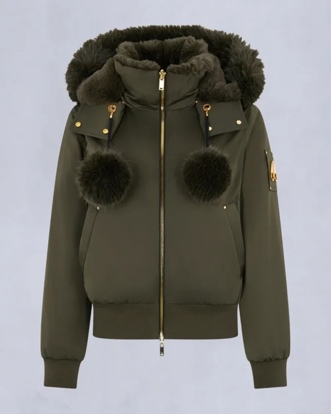 Giacca bomber Debbie originale in raso della serie Gold