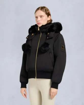 Giacca bomber Debbie originale in raso della serie Gold