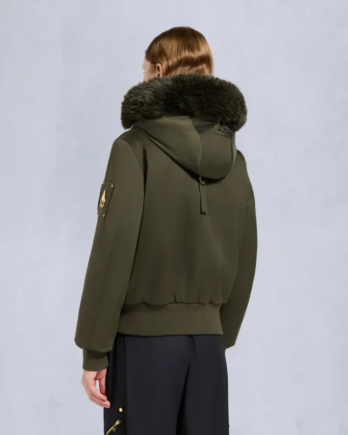 Giacca bomber Debbie originale in raso della serie Gold