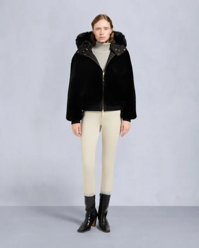 Giacca bomber Debbie originale in raso della serie Gold