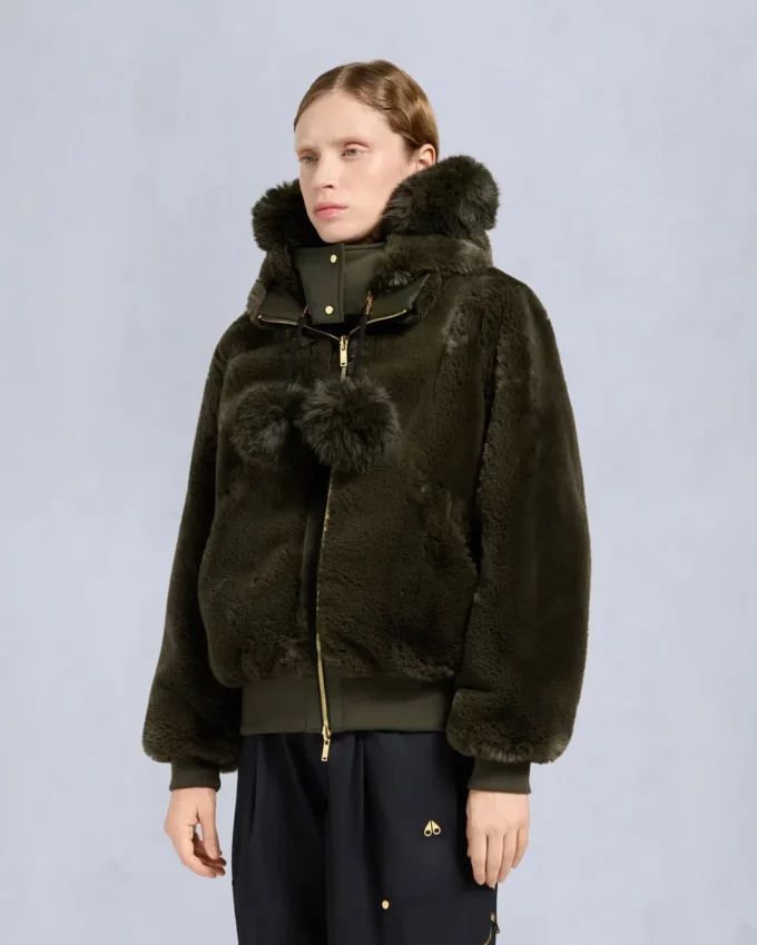 Giacca bomber Debbie originale in raso della serie Gold