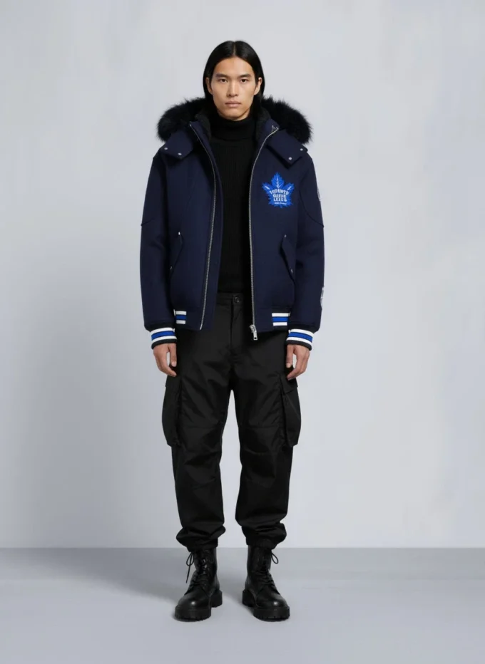 Giacca bomber NHL X Moose Knuckles Maple Leafs