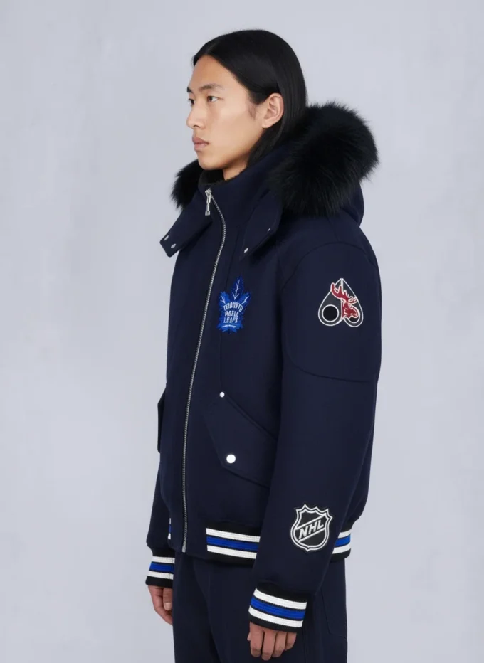 Giacca bomber NHL X Moose Knuckles Maple Leafs