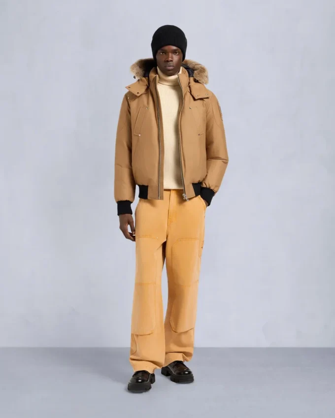 Giacca bomber originale con bordi in shearling