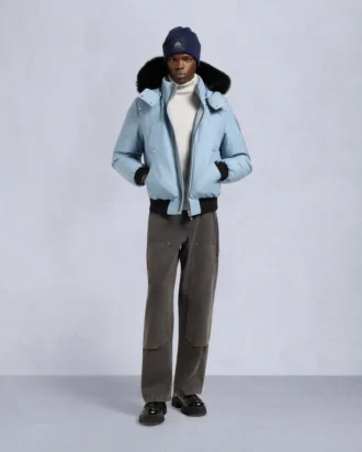 Giacca bomber originale con bordi in shearling