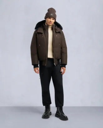 Giacca bomber originale con bordi in shearling