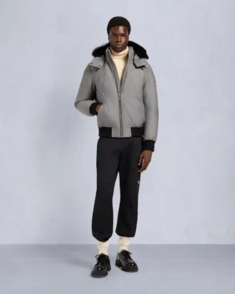 Giacca bomber originale con bordi in shearling