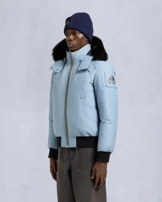 Giacca bomber originale con bordi in shearling