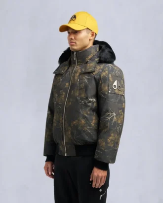 Giacca bomber originale con bordi in shearling