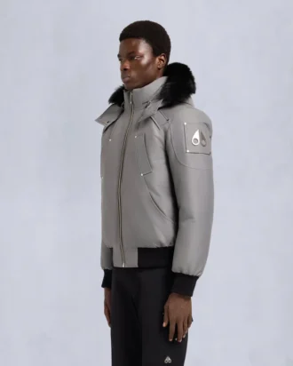 Giacca bomber originale con bordi in shearling