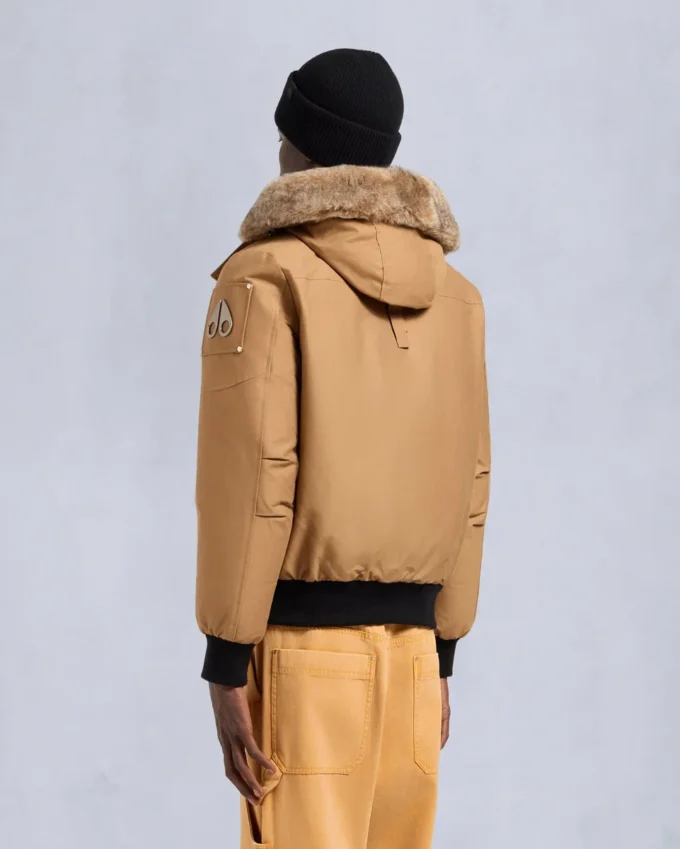 Giacca bomber originale con bordi in shearling