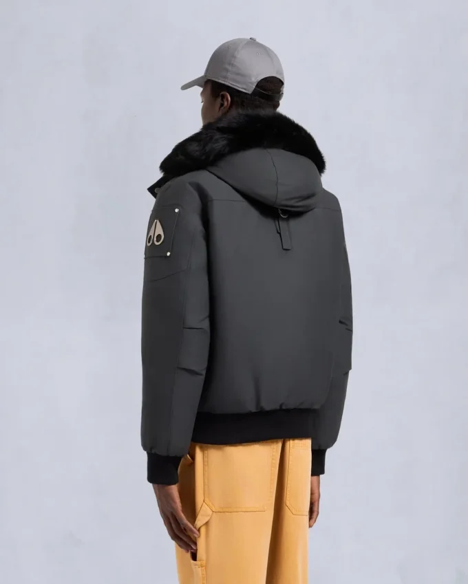 Giacca bomber originale con bordi in shearling