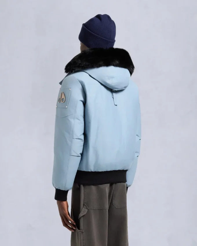 Giacca bomber originale con bordi in shearling