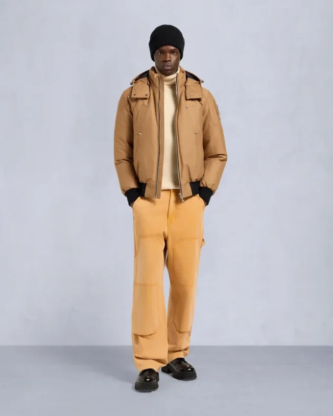 Giacca bomber originale con bordi in shearling