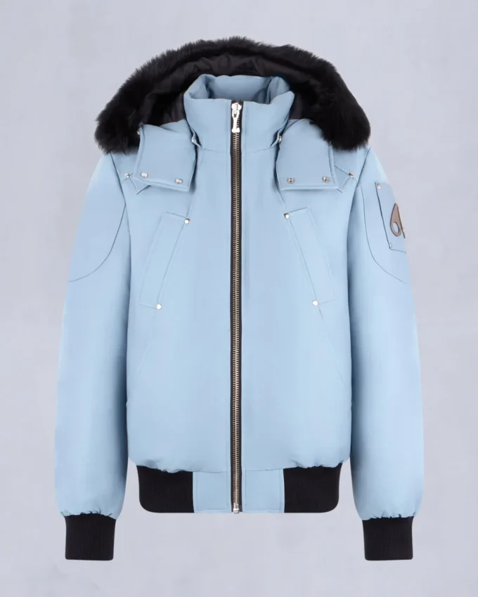 Giacca bomber originale con bordi in shearling