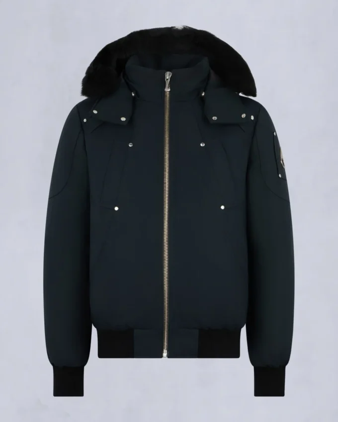 Giacca bomber originale con bordi in shearling