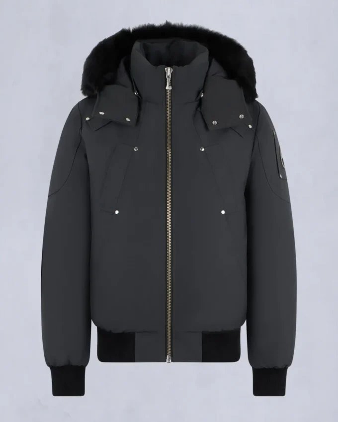 Giacca bomber originale con bordi in shearling