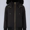 Giacca bomber unisex per bambini della serie Original Gold con bordi in shearling